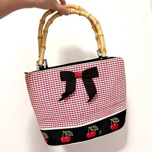 Cherry Gingham Handbag